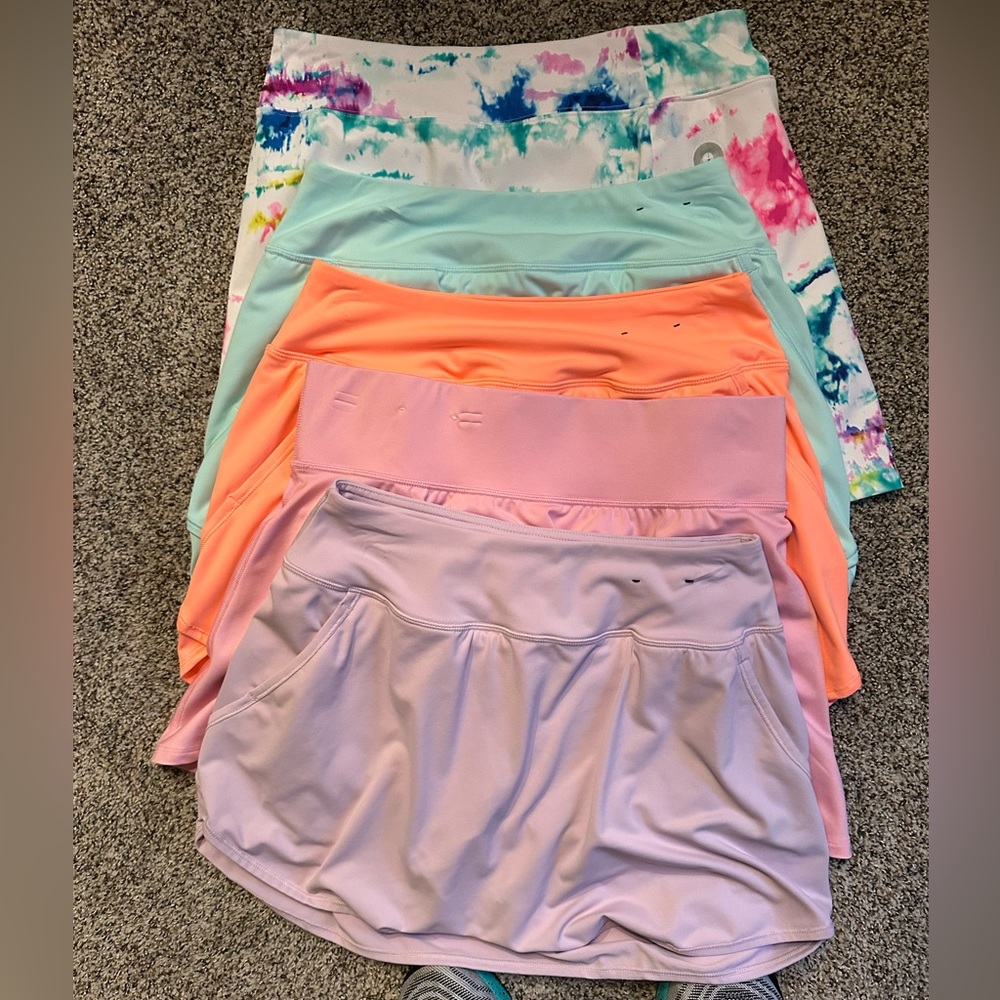 Set of 5 Fila Tennis/Sport Skirts.  Multiple colors and in excellent condition.